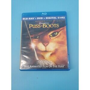 Puss In Boots Movie Blu Ray + DVD Animated DreamWorks 2011 Antonio Banderas
